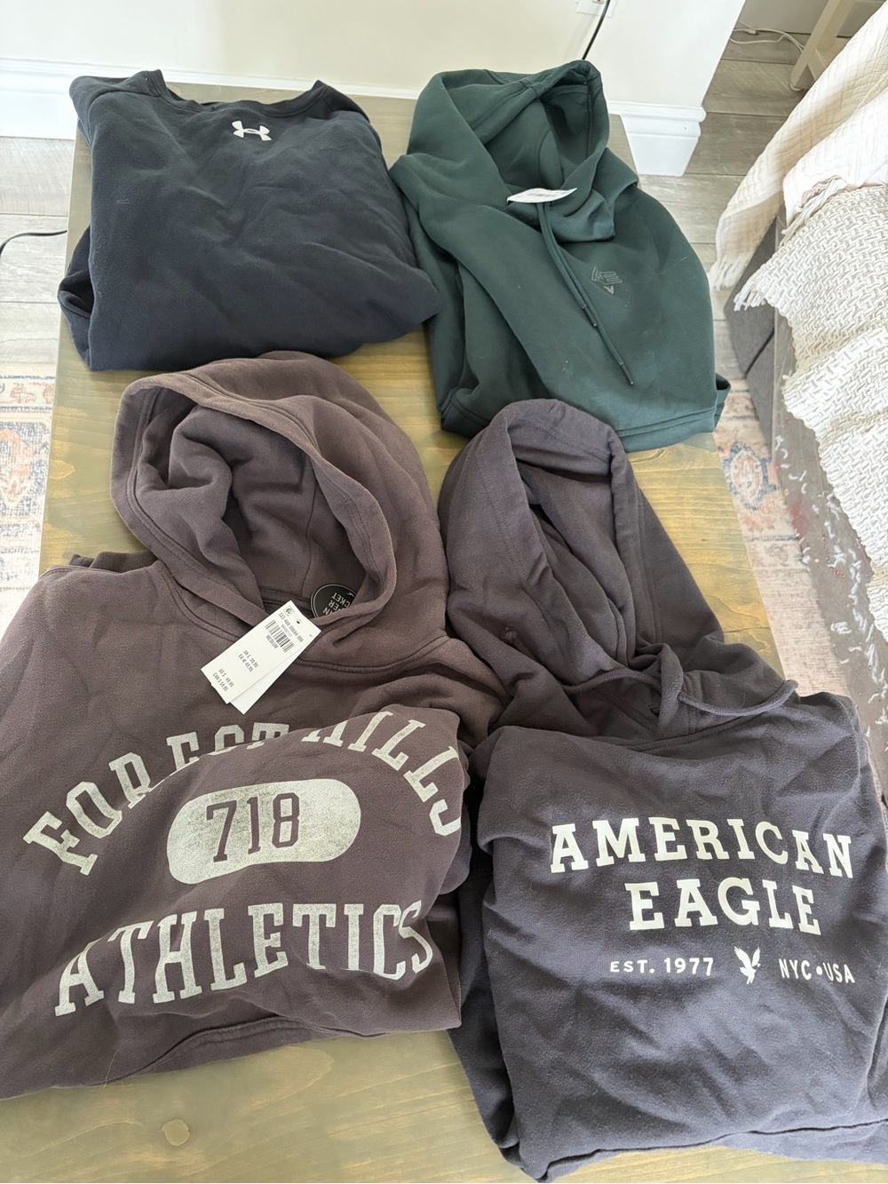 American eagle hollister and under armour Lot of sweaters never worn